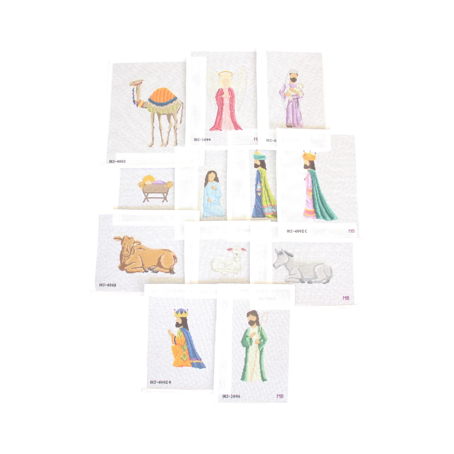 12 Canvas Megan Bowdon Nativity Bundle