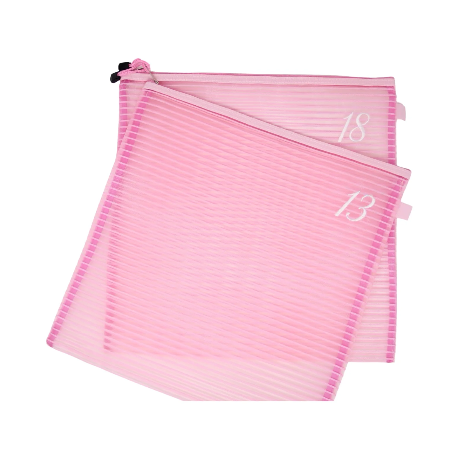 13 Mesh/18 Mesh Square Mesh Zipper Project Bag - Image 4