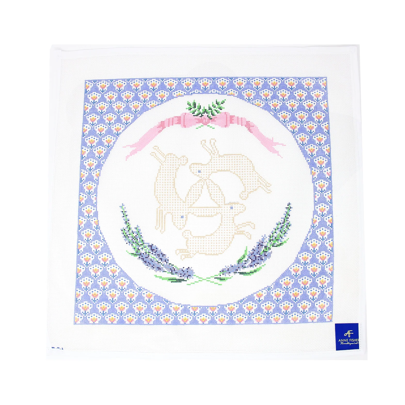 3 Bunnies Provence Pillow