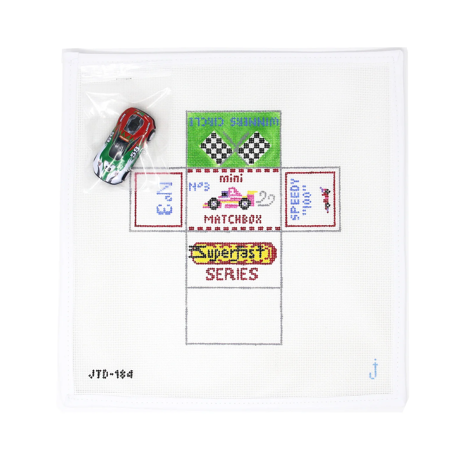 3D Matchbox and Car, Green