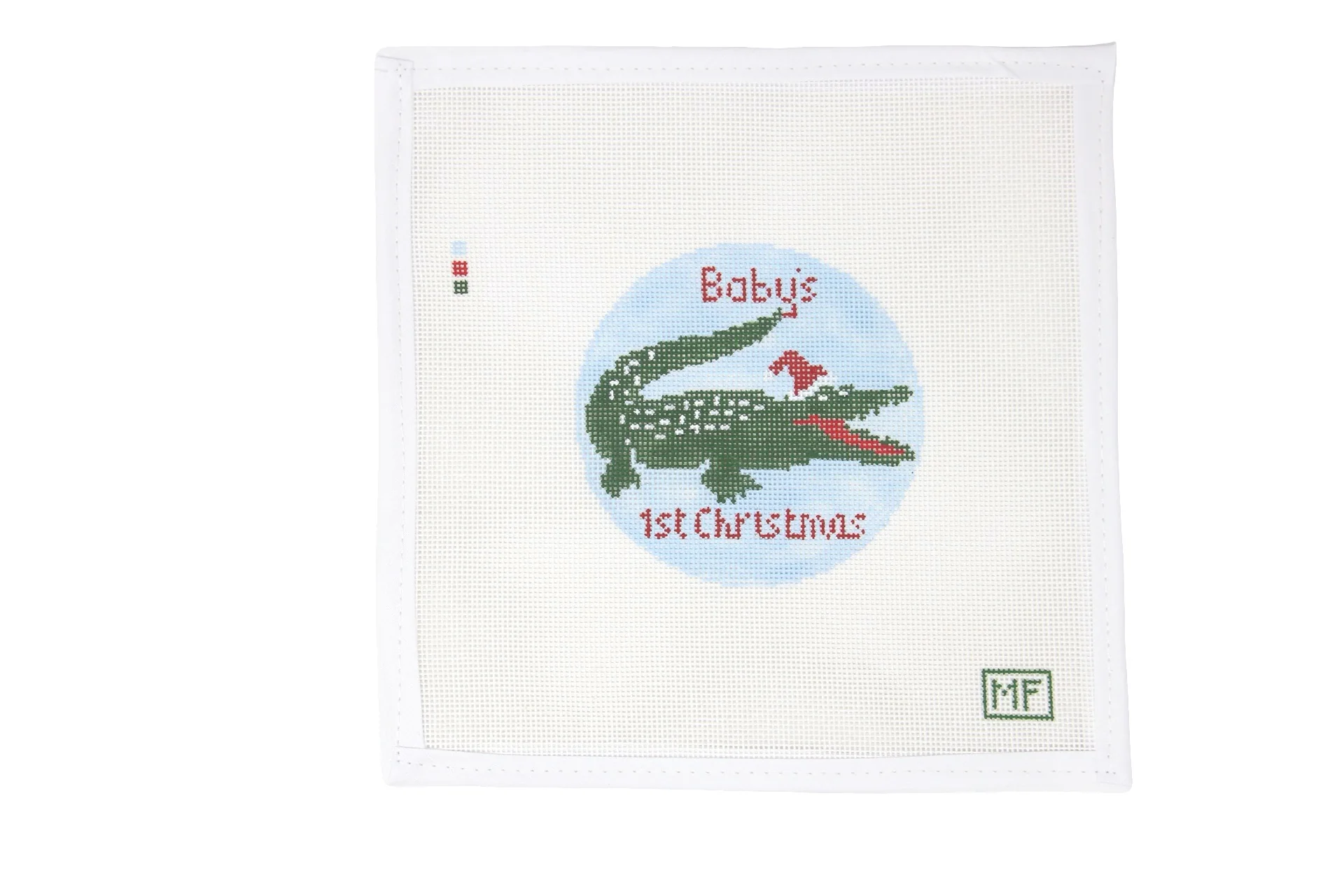 Alligator Baby's First Christmas Blue
