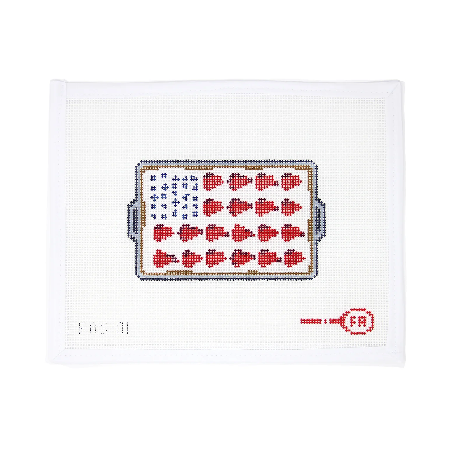 American Flag Cake Canvas