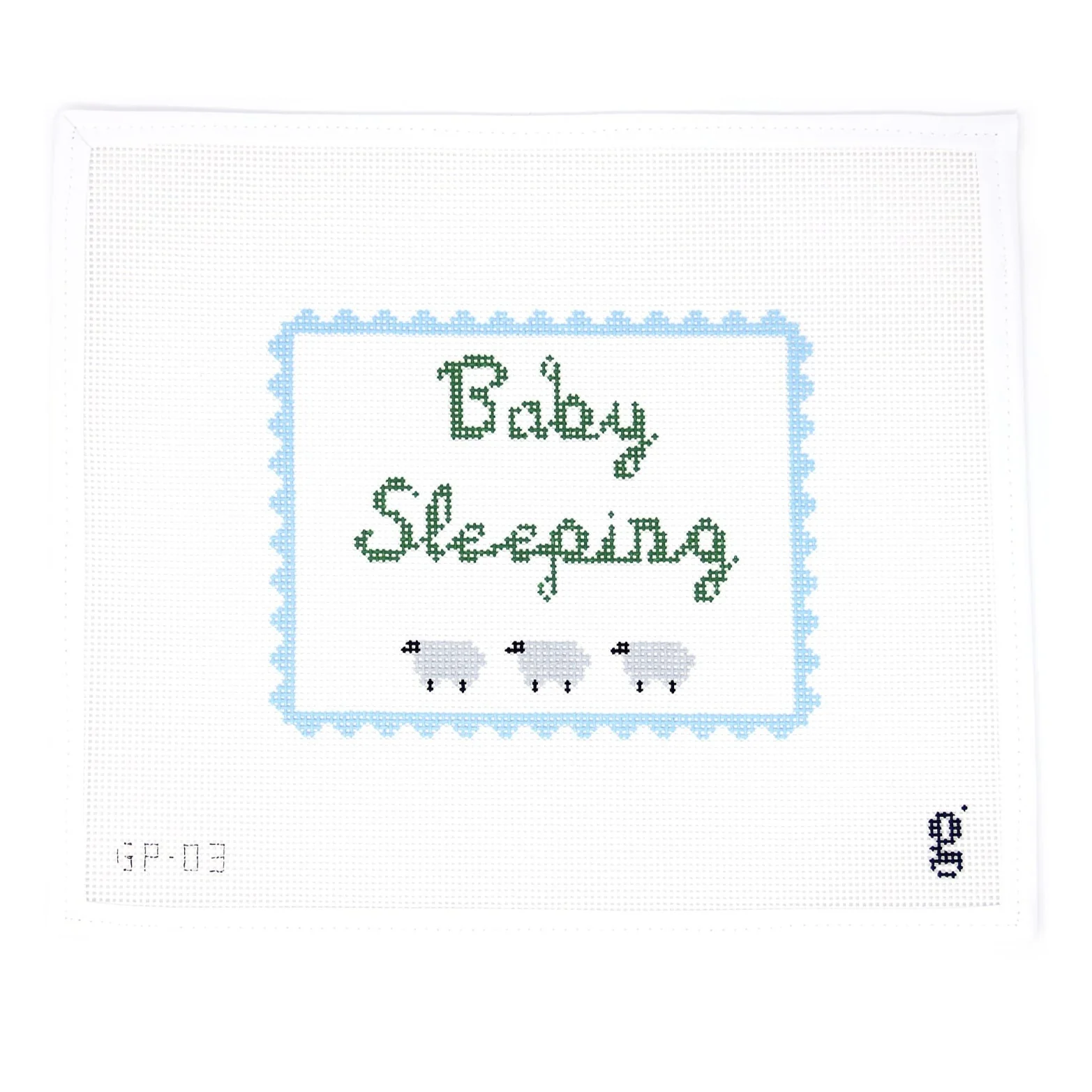 Baby Sleeping Blue
