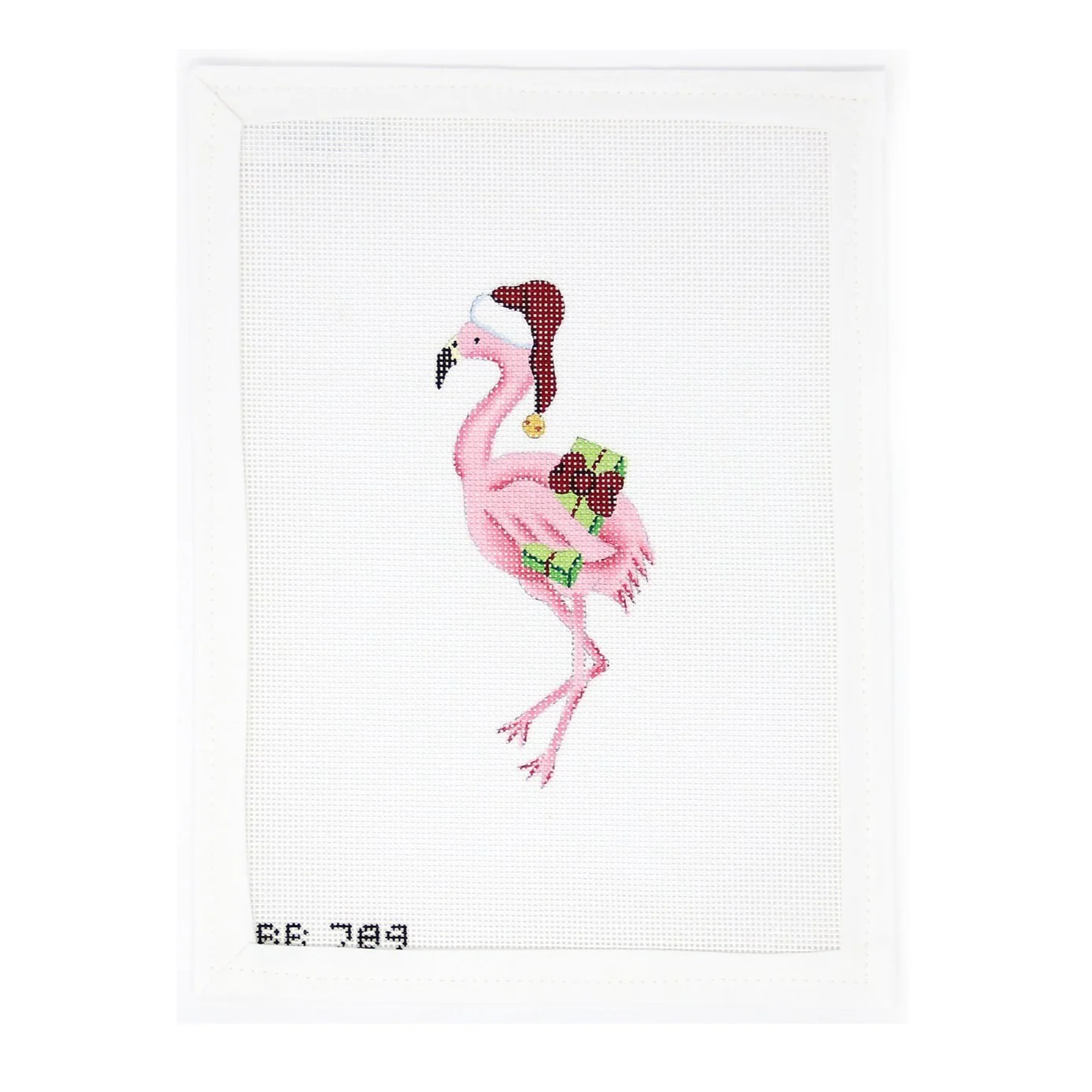 Flamingo with Santa Hat