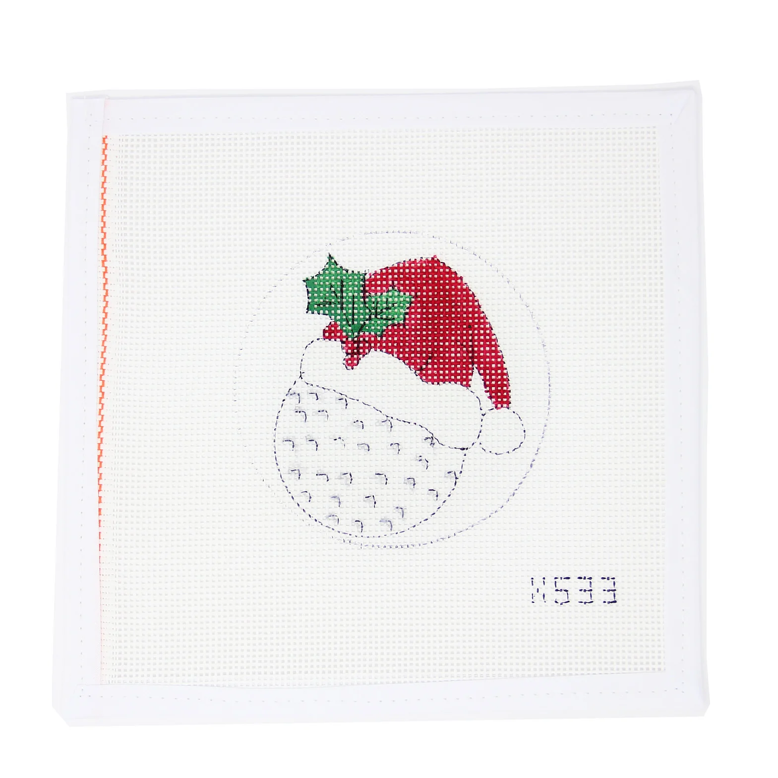 Golf Ball with Santa Hat