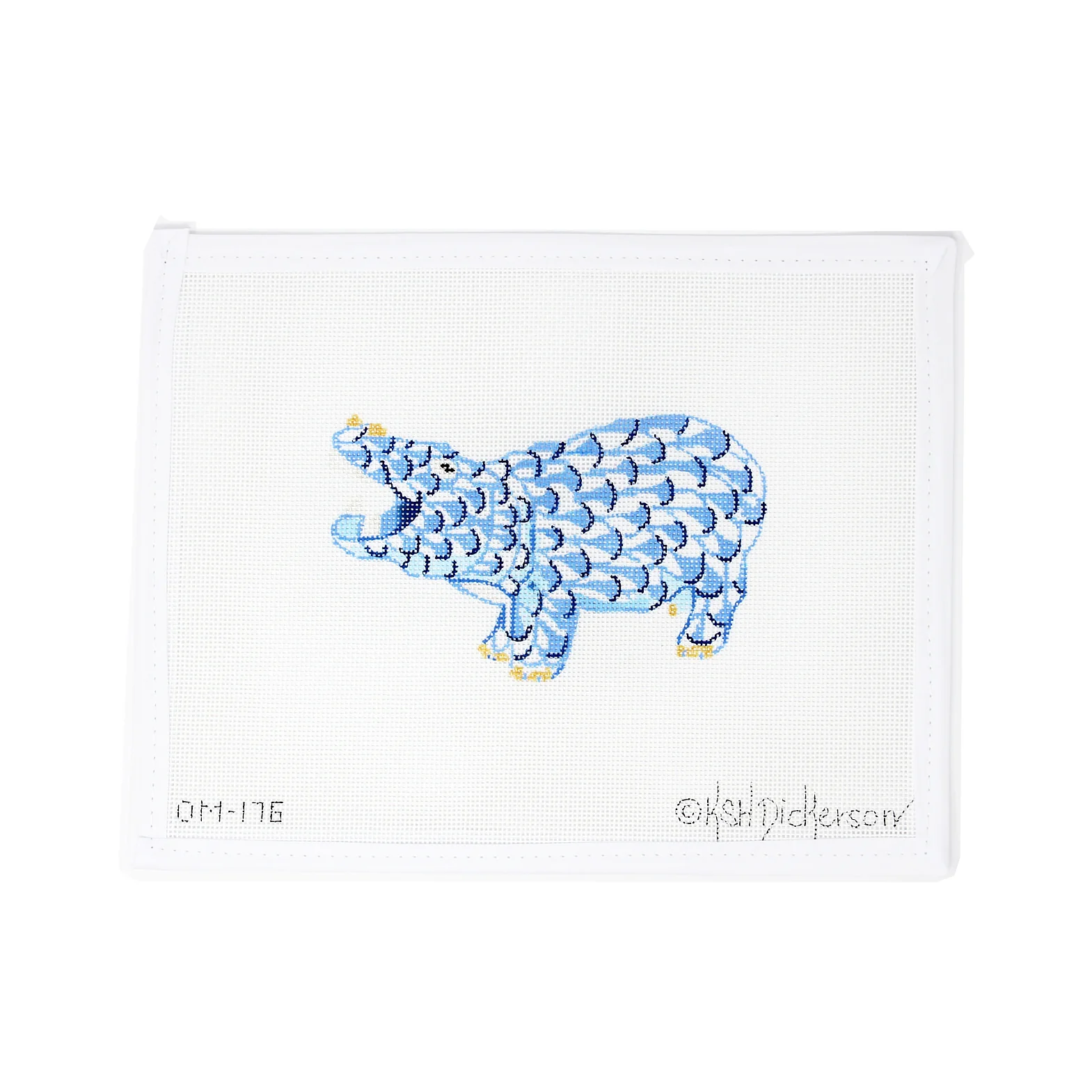 Herend Blue Hippo