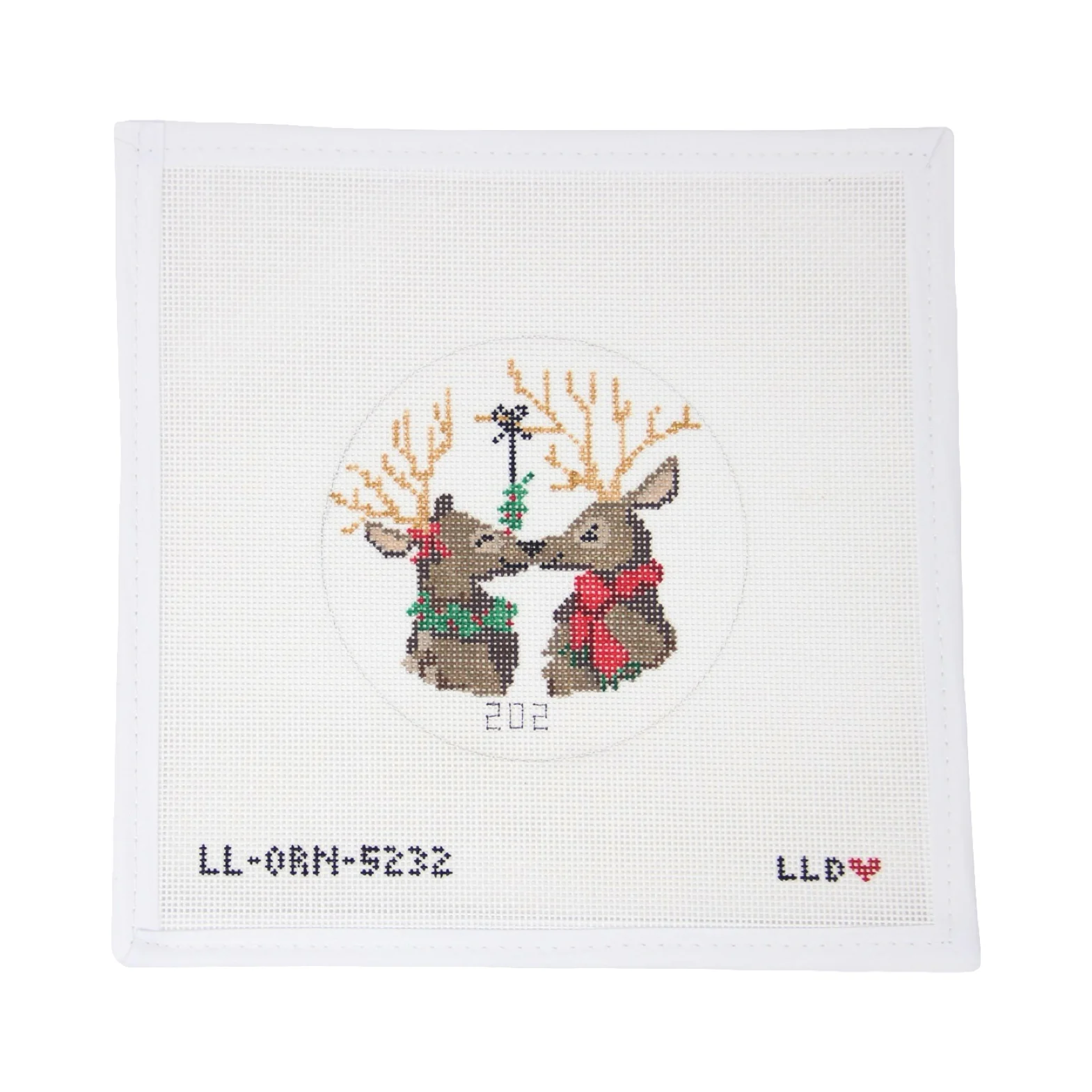 Kissing Reindeer Round