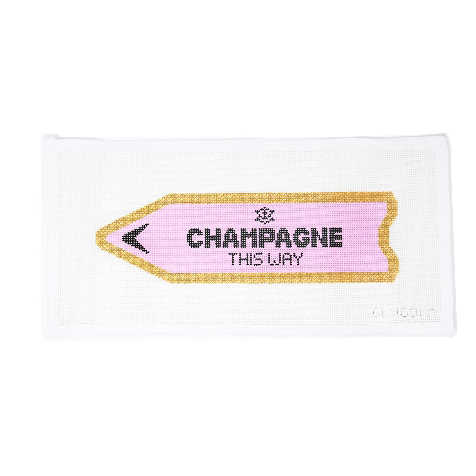 Large Champagne This Way - Pink