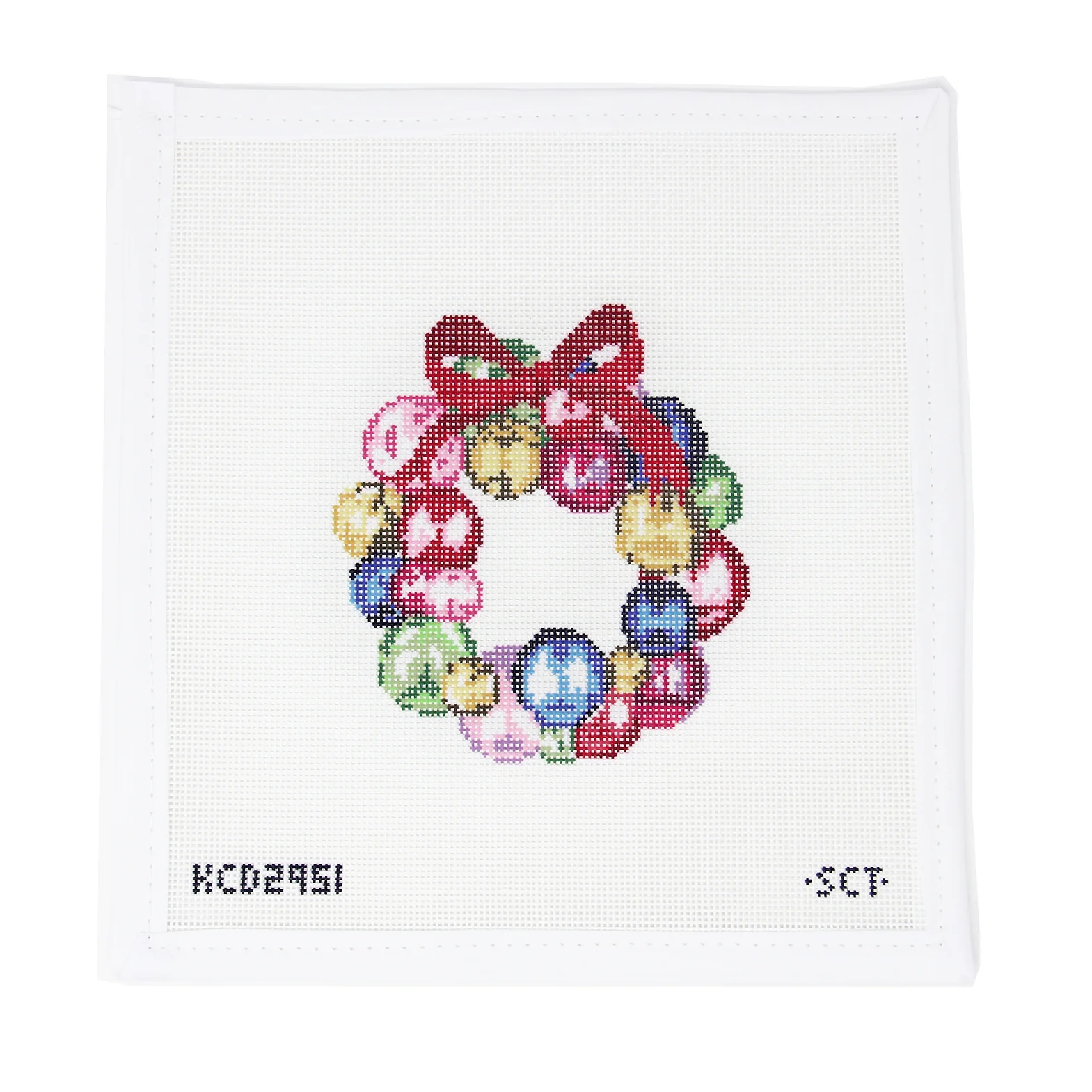 Mini Glass Ornament Wreath