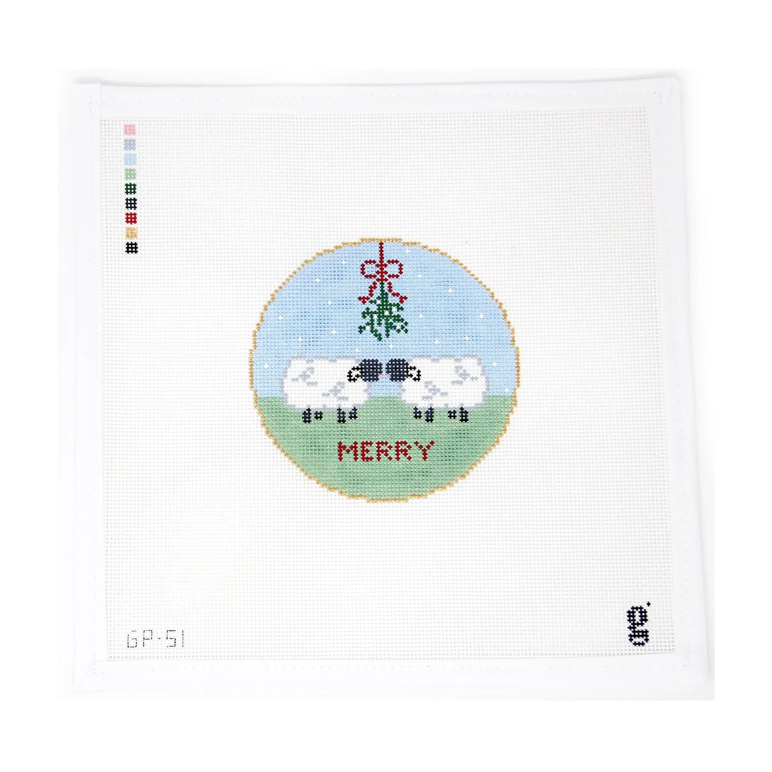 Mistletoe Sheep Canvas