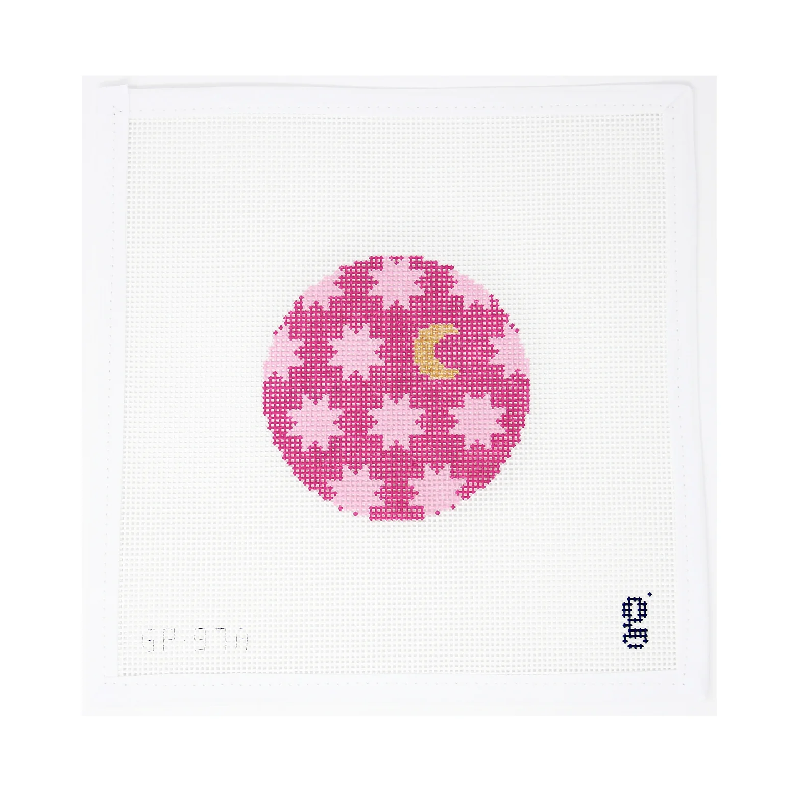 Moon & Stars Round Pink