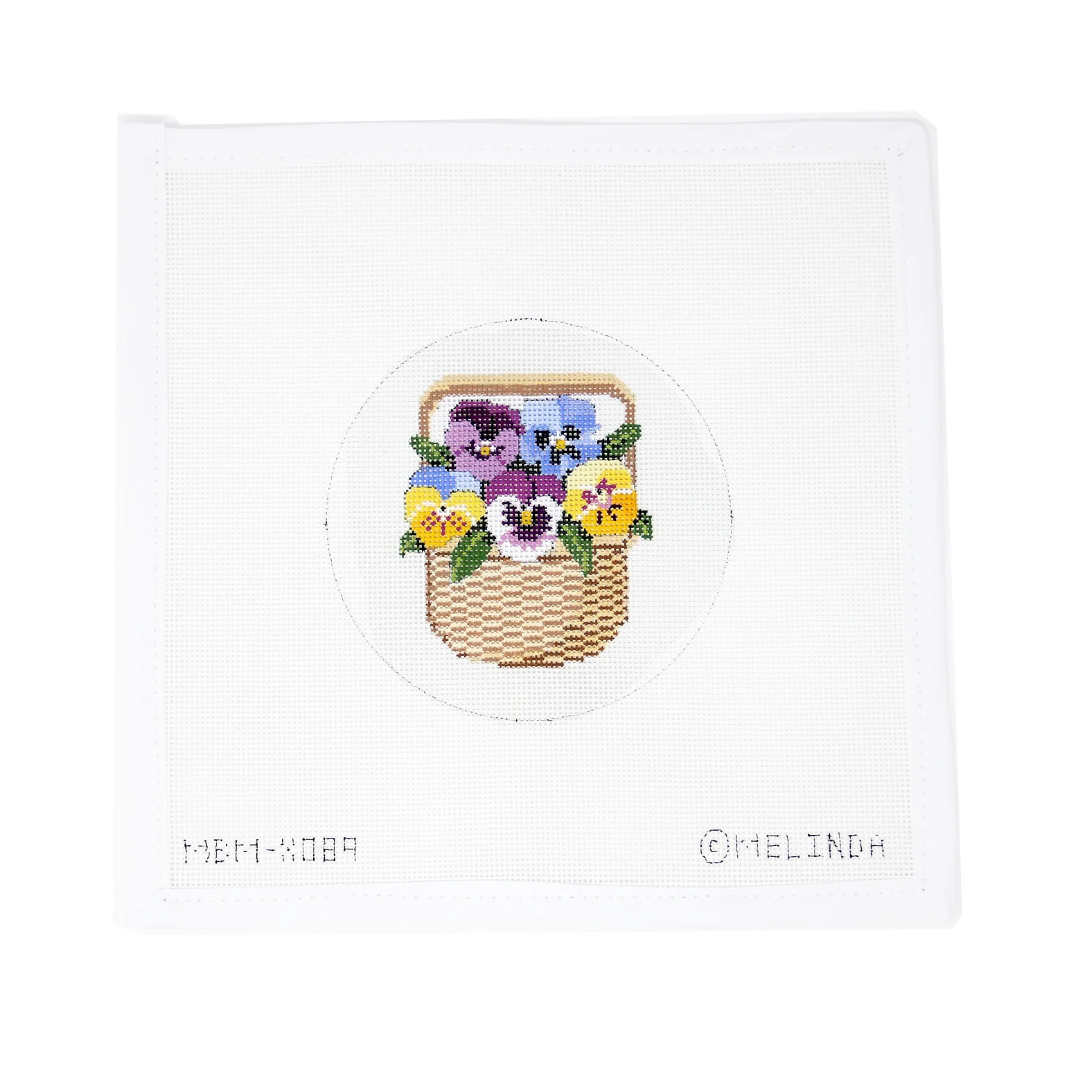 Nantucket Basket with Pansies