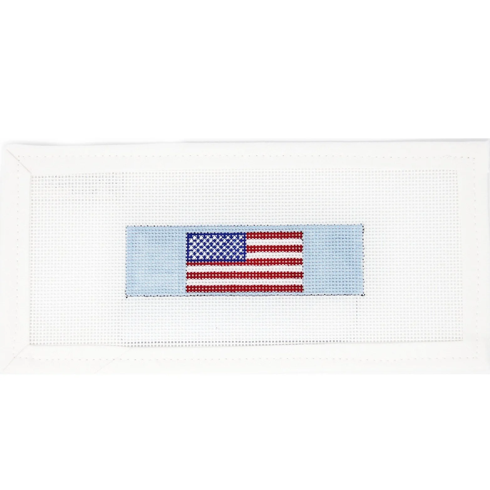 Pale Blue American Flag Keychain