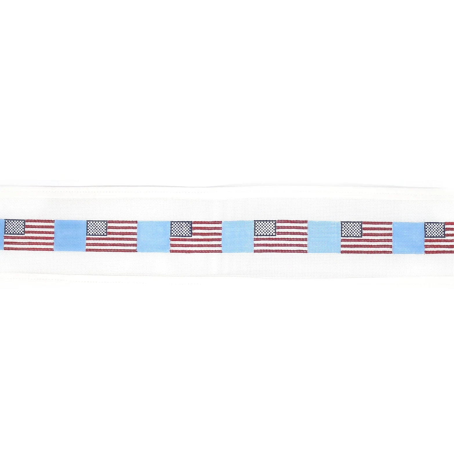Pale Blue American Flag Belt
