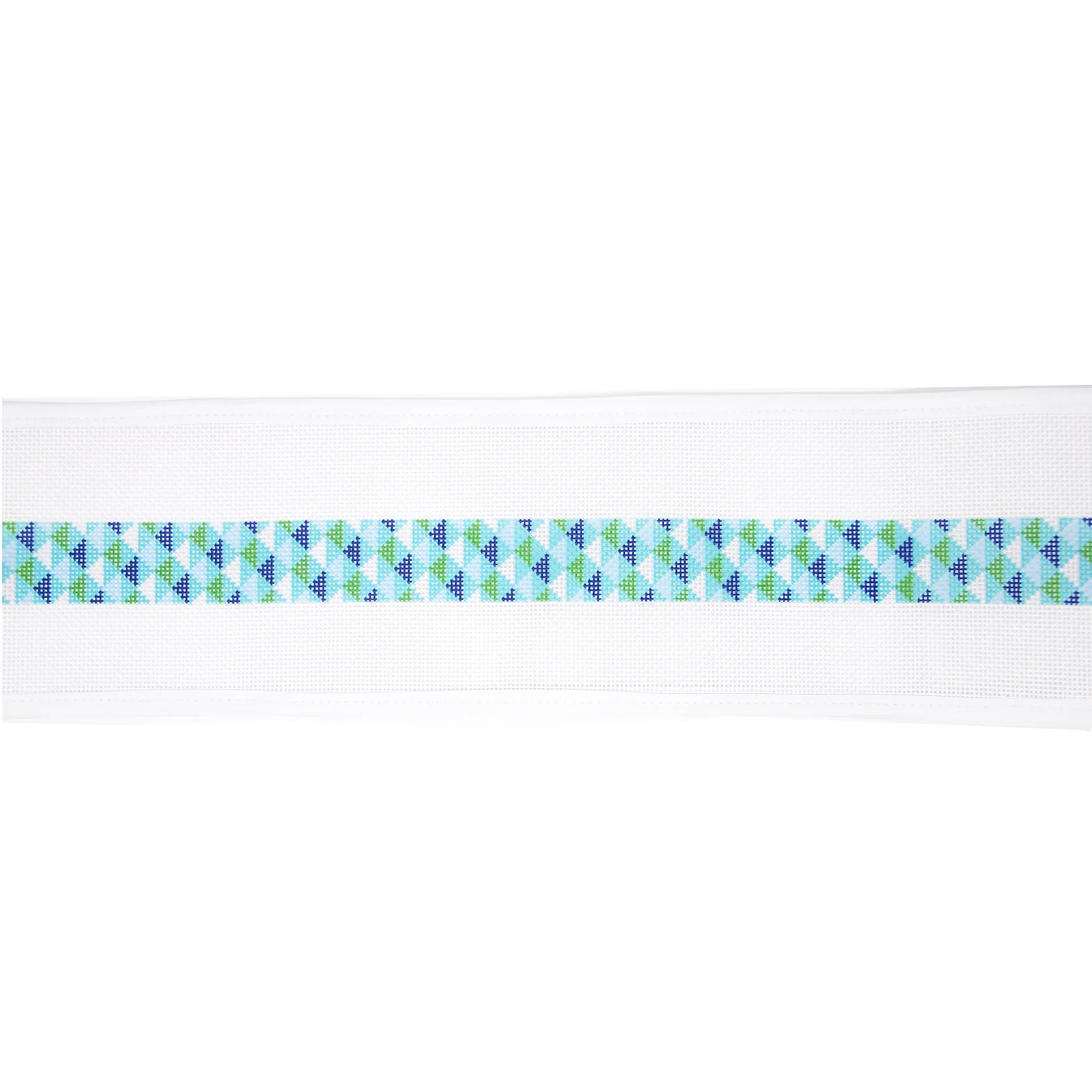 Blue & Green Geometric Strap or Belt