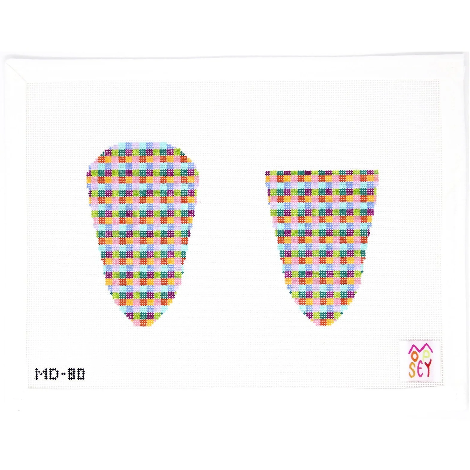 Rainbow Check Scissors Case