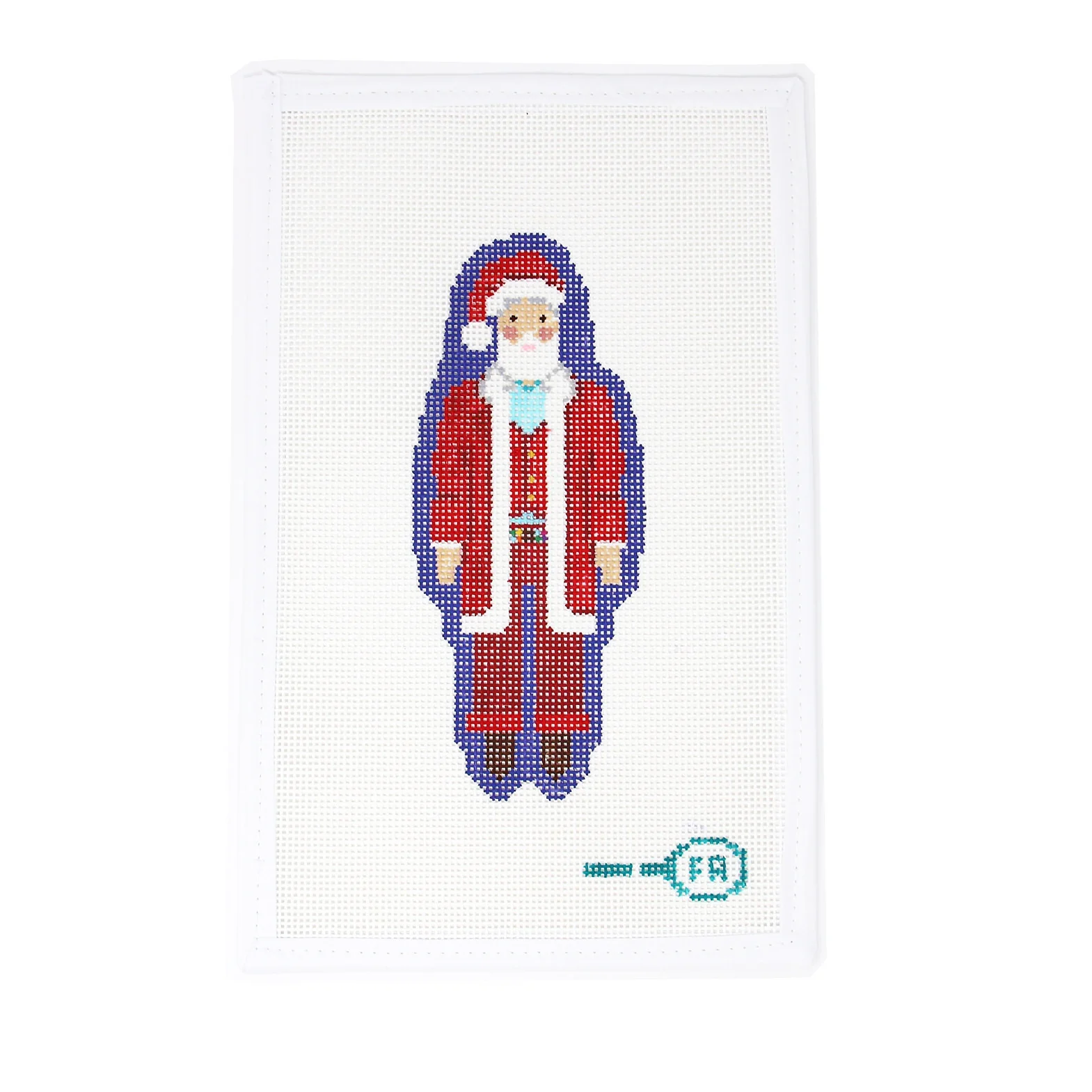 Santa Claus with Needlepoint Belt