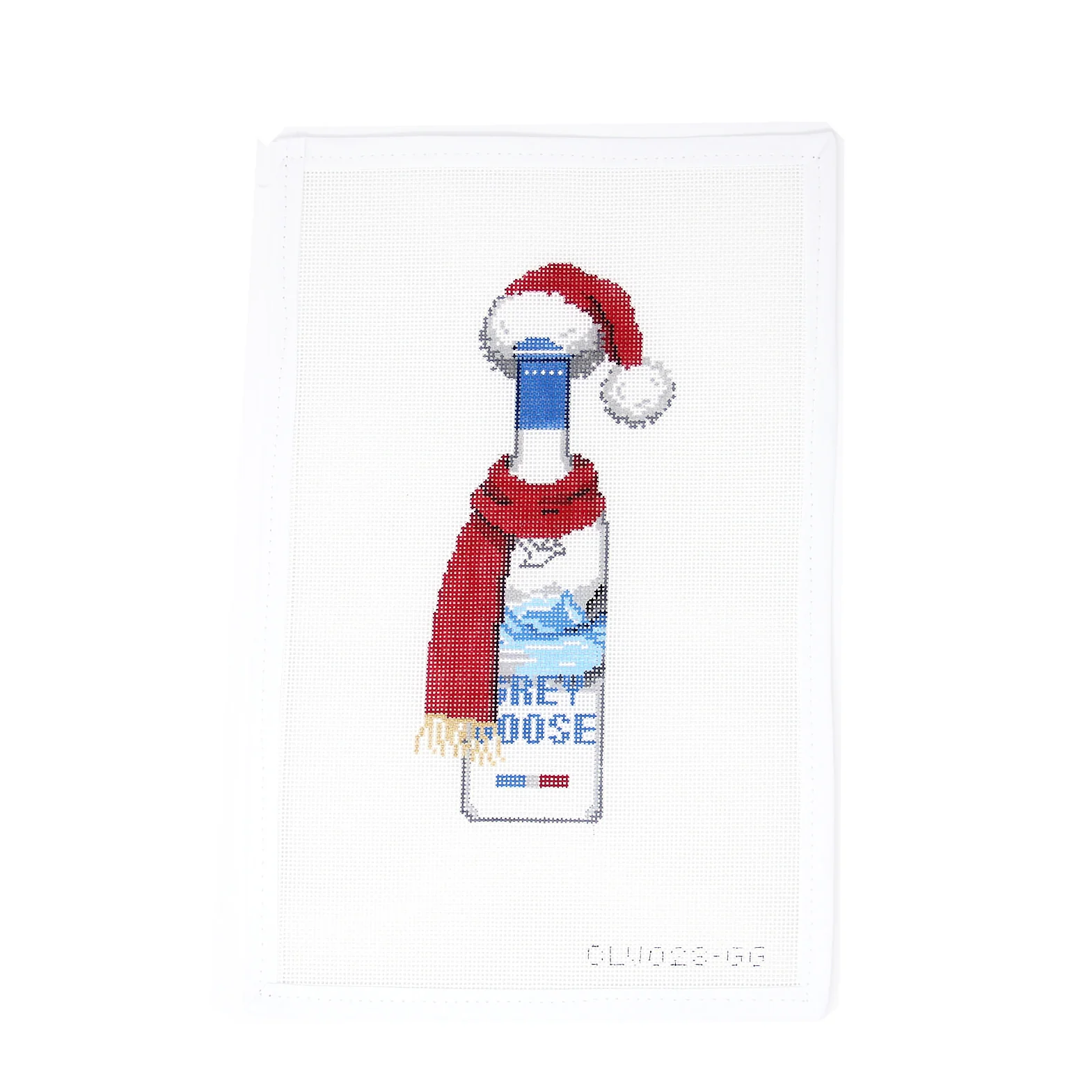 Santa Hat Grey Goose Bottle