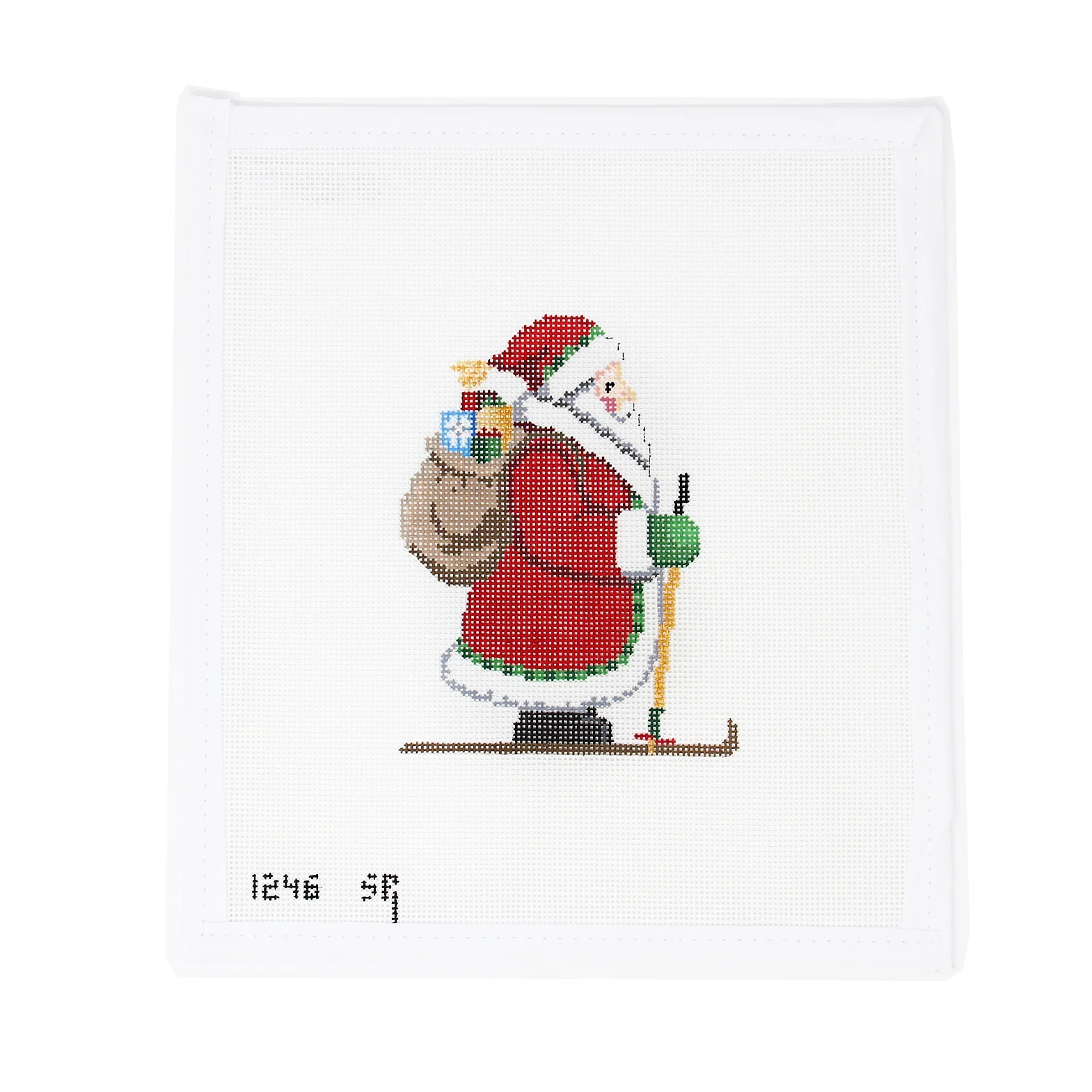 Skiing Santa