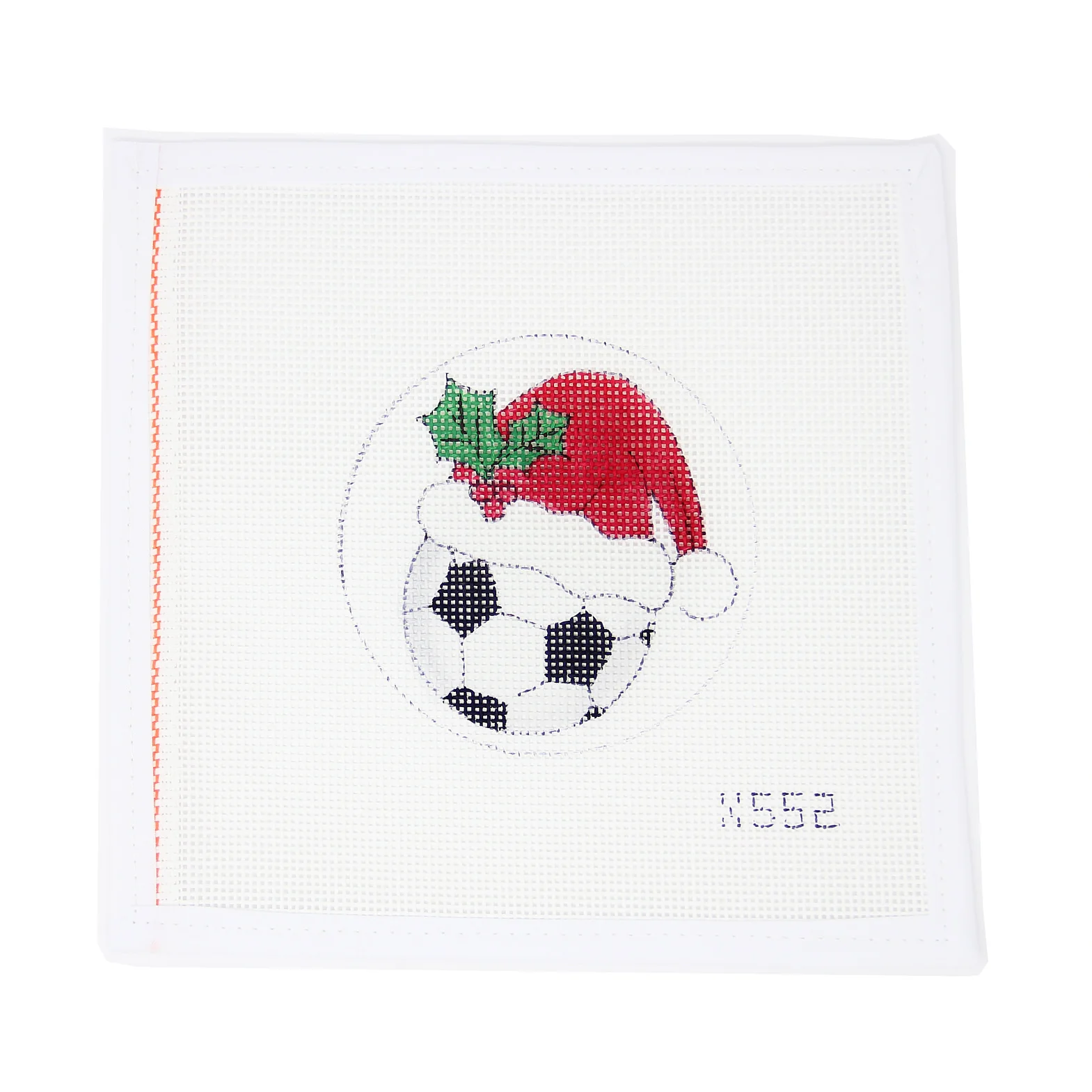 Soccer Ball with Santa Hat
