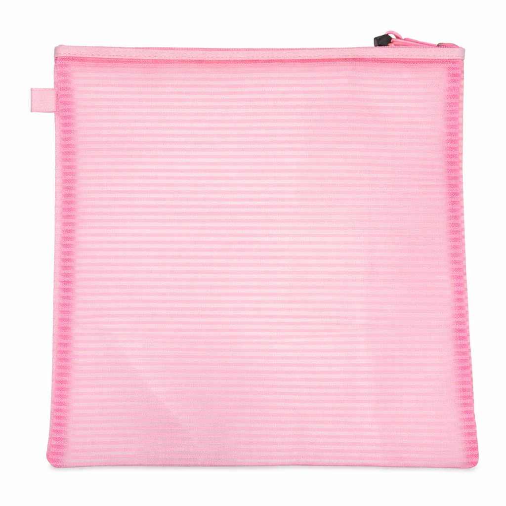 Square Mesh Zipper Project Bag - Image 2