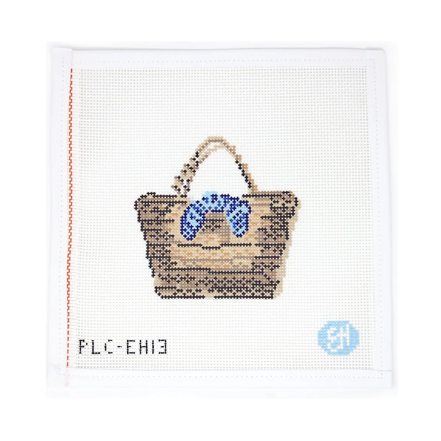 Summer Basket with Gingham Bow