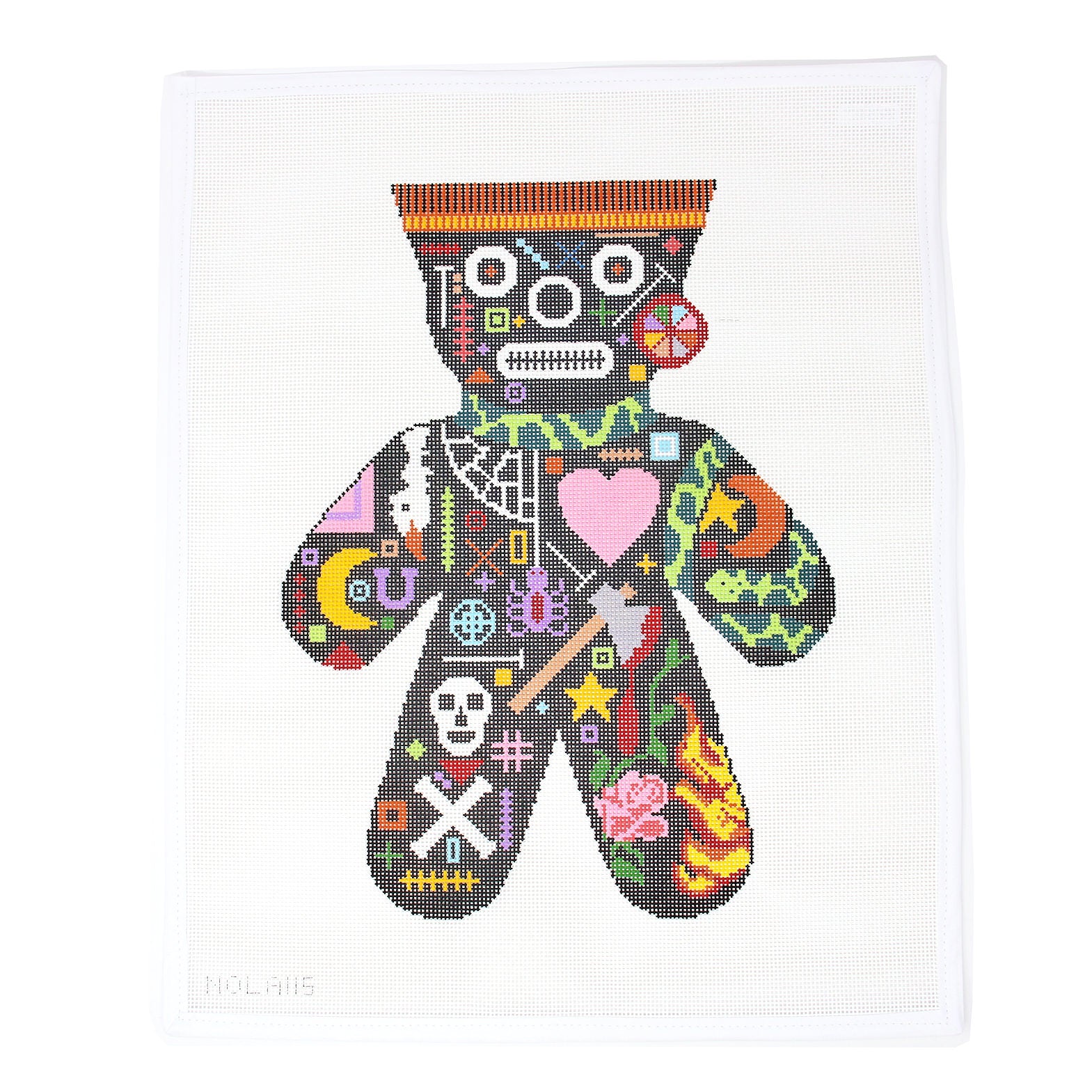 Voodoo Doll Rose and Flame